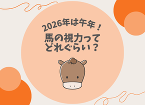 【2026年は午年！】馬の視力ってどれぐらい？
